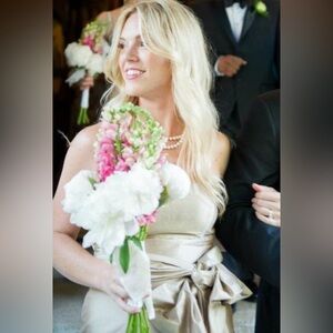 Jenny Yoo Collection champagne cocktail dress